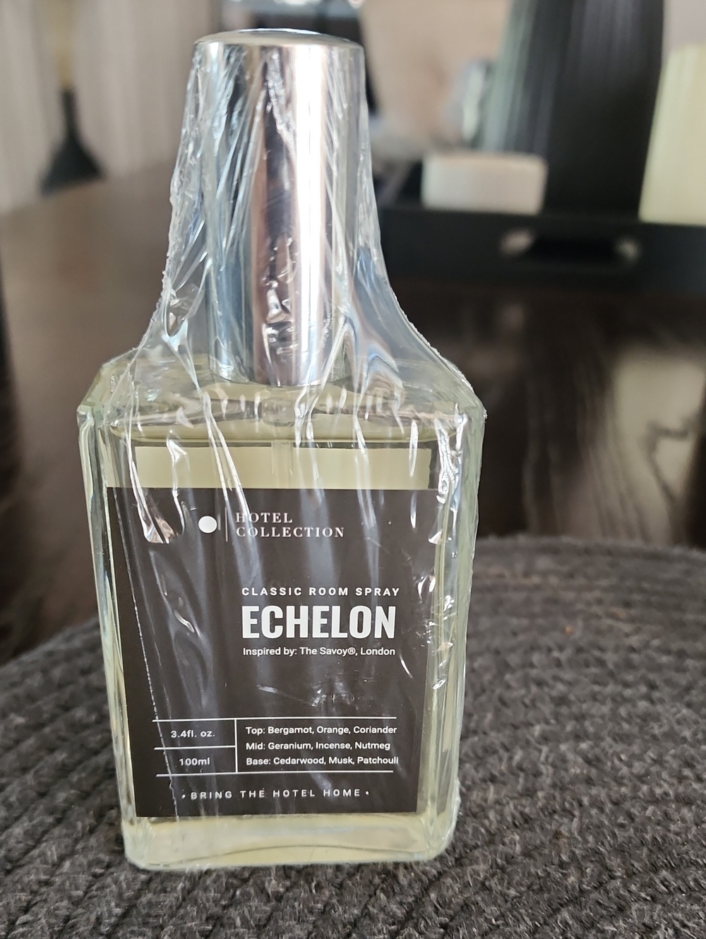 NWOT Hotel Collection Echelon Room Spray - Clear Bottle with Silver Cap
